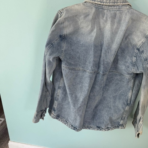 No Boundaries Men's Indigo Denim Vintage Wash Layering Shirt Jacket XS (30-32) - Picture 6 of 7